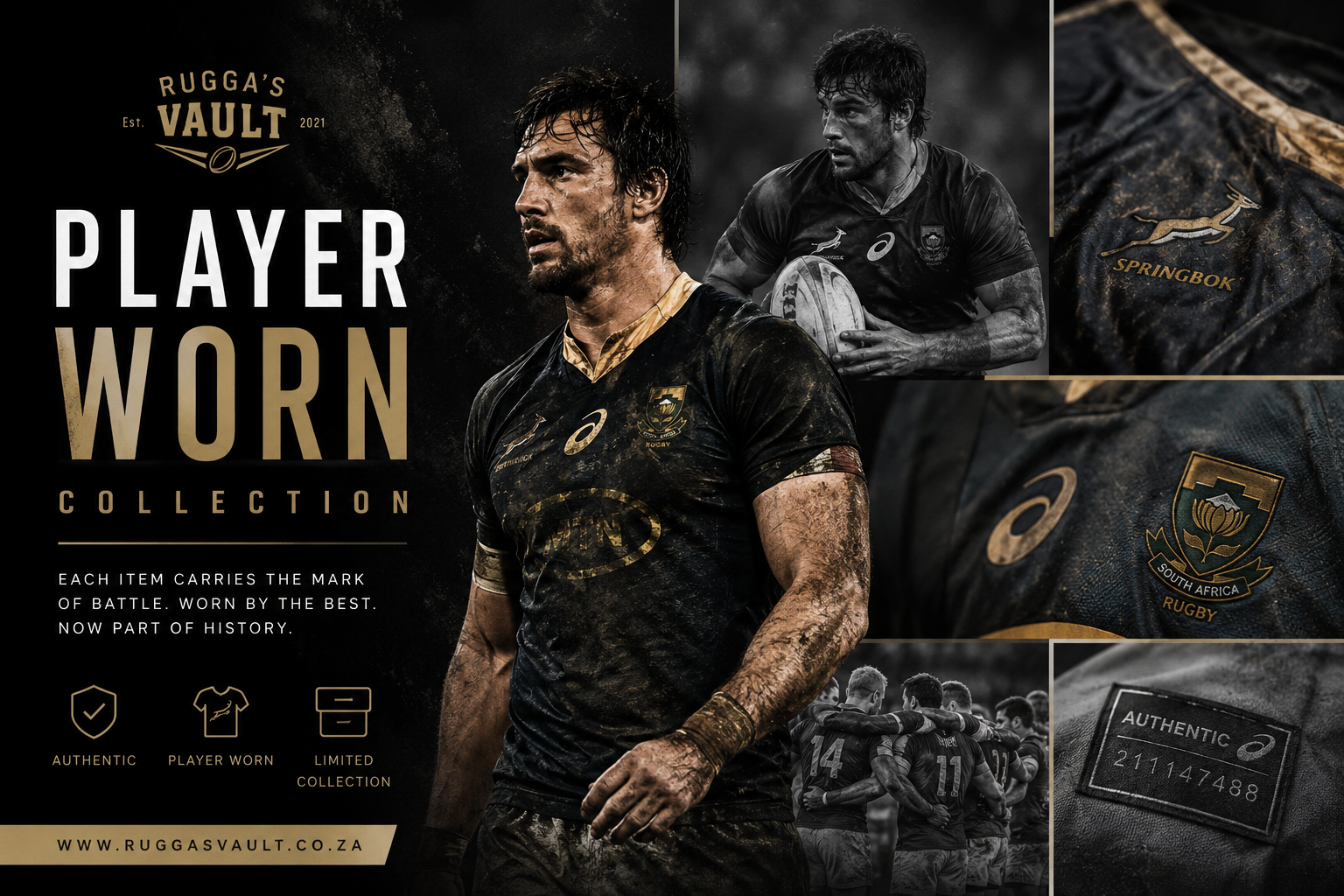Ruggas Vault player worn collection poster